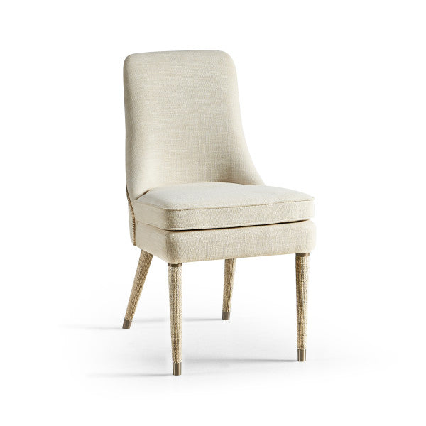 Water Shoal Linen & Grass Cloth Side Chair