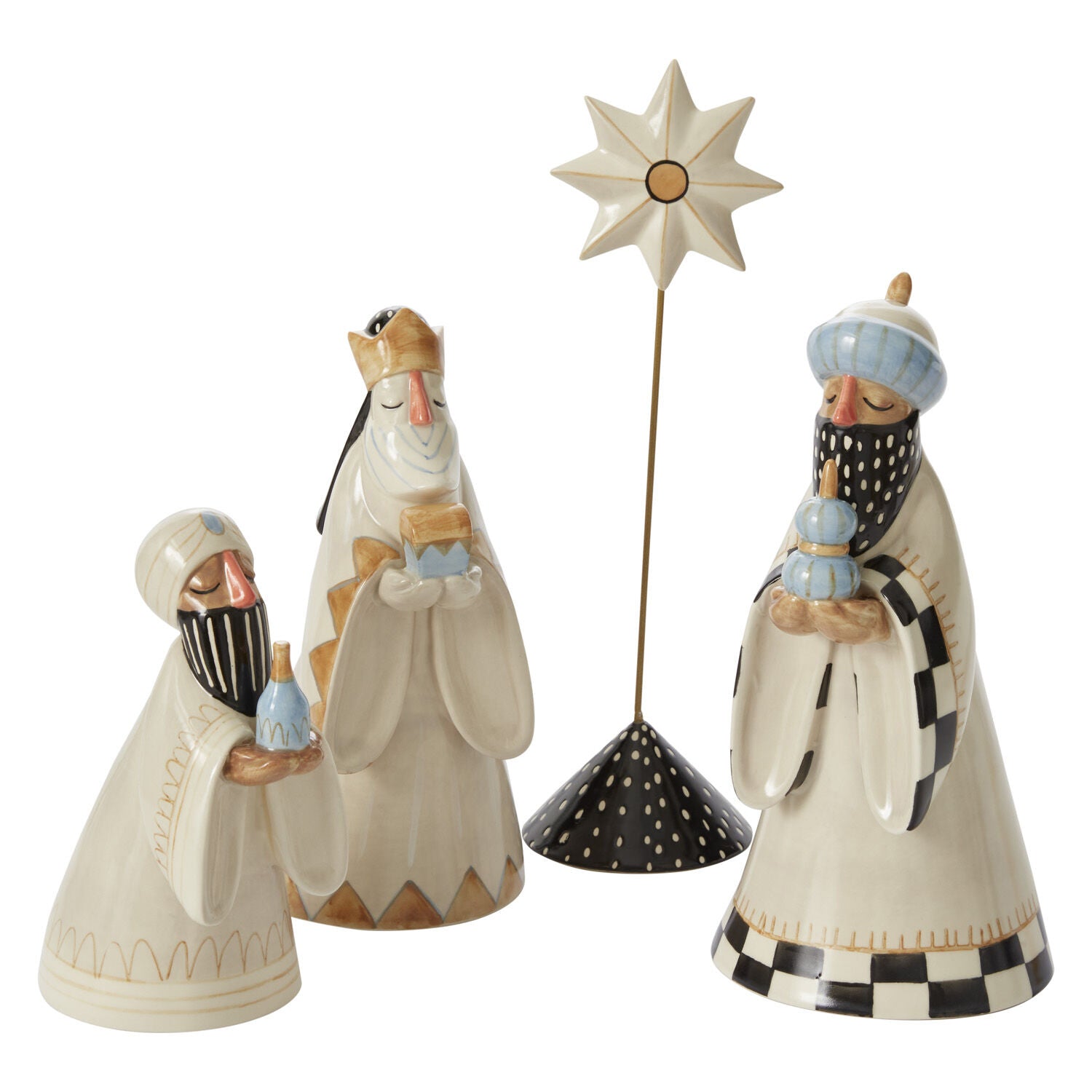 Three Kings Figurines - Set of 4