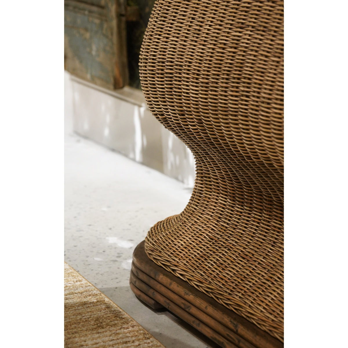 Palm Court Rattan Console Table, 63"