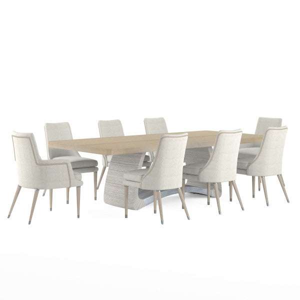 Water Shoal Linen & Grass Cloth Side Chair