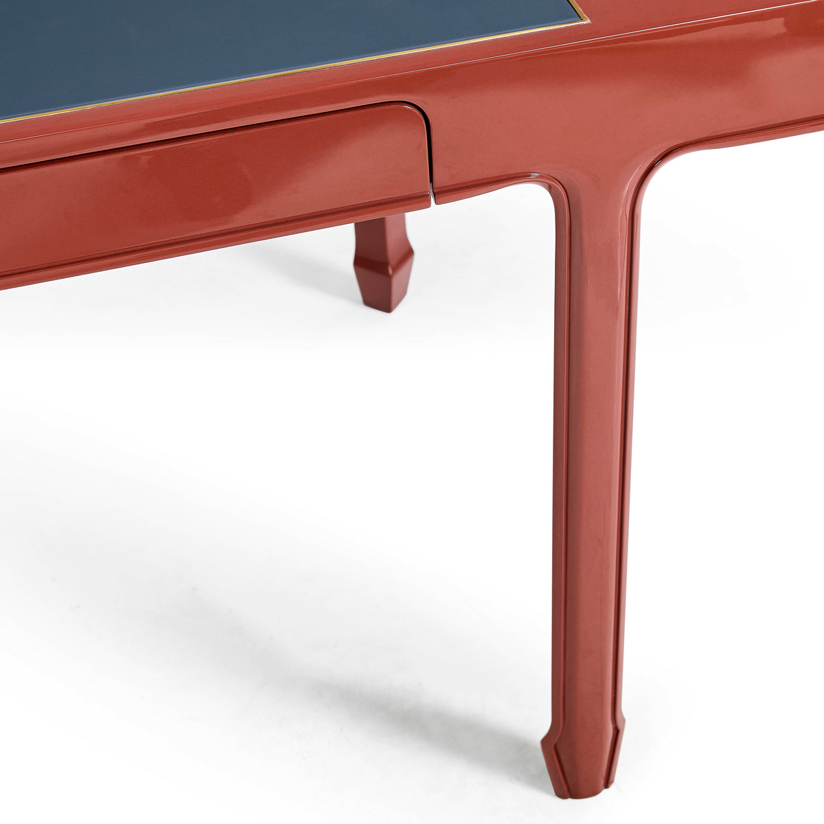 Polly Lacquer Desk, Rose