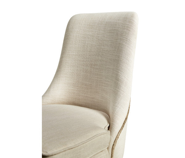 Water Shoal Linen & Grass Cloth Side Chair
