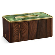 Verdure Straw Marquetry Tissue Box, Rectangular