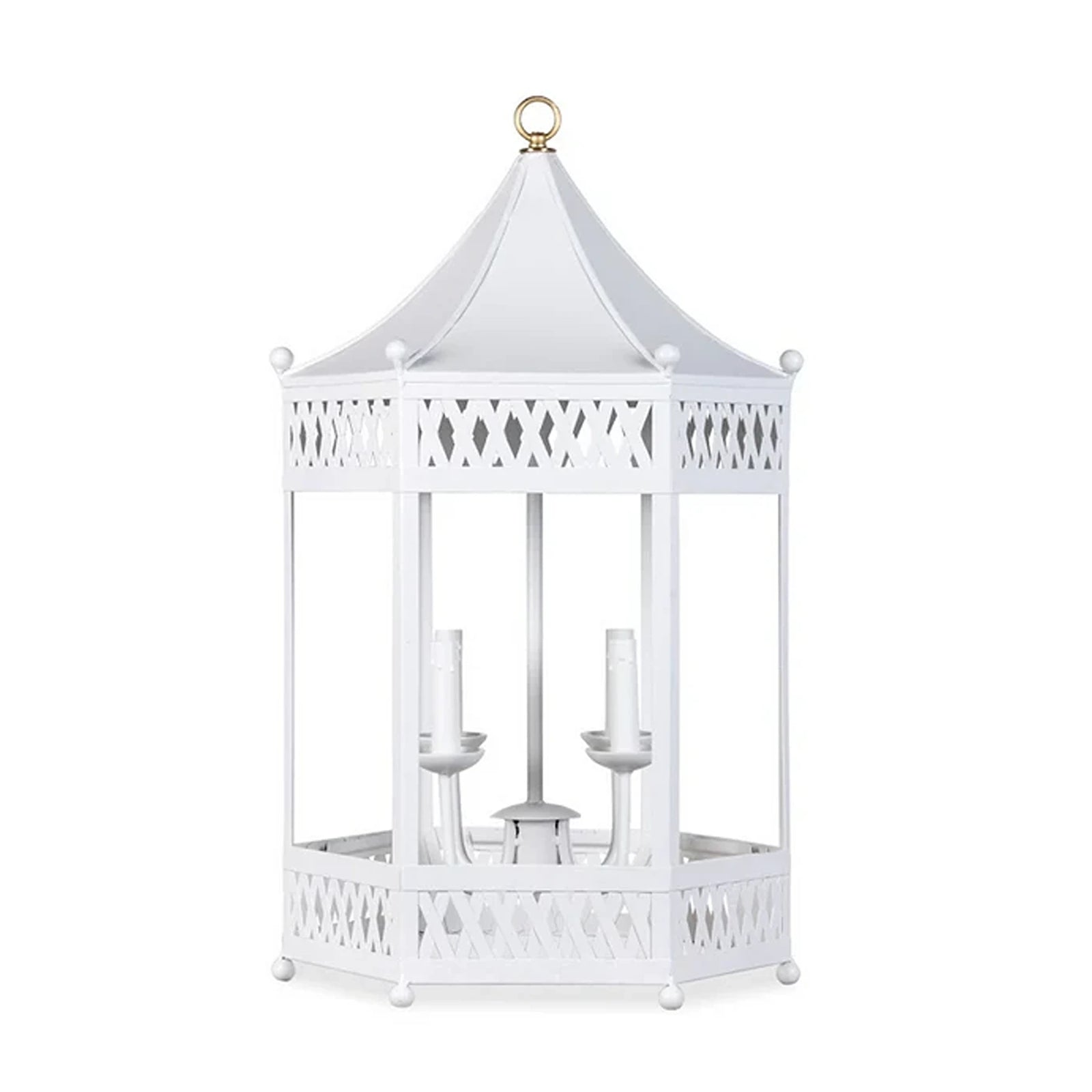 White Pagoda Lantern Chandelier