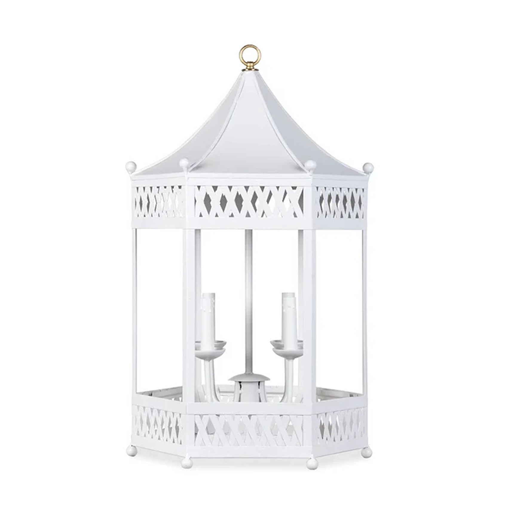 White Pagoda Lantern Chandelier