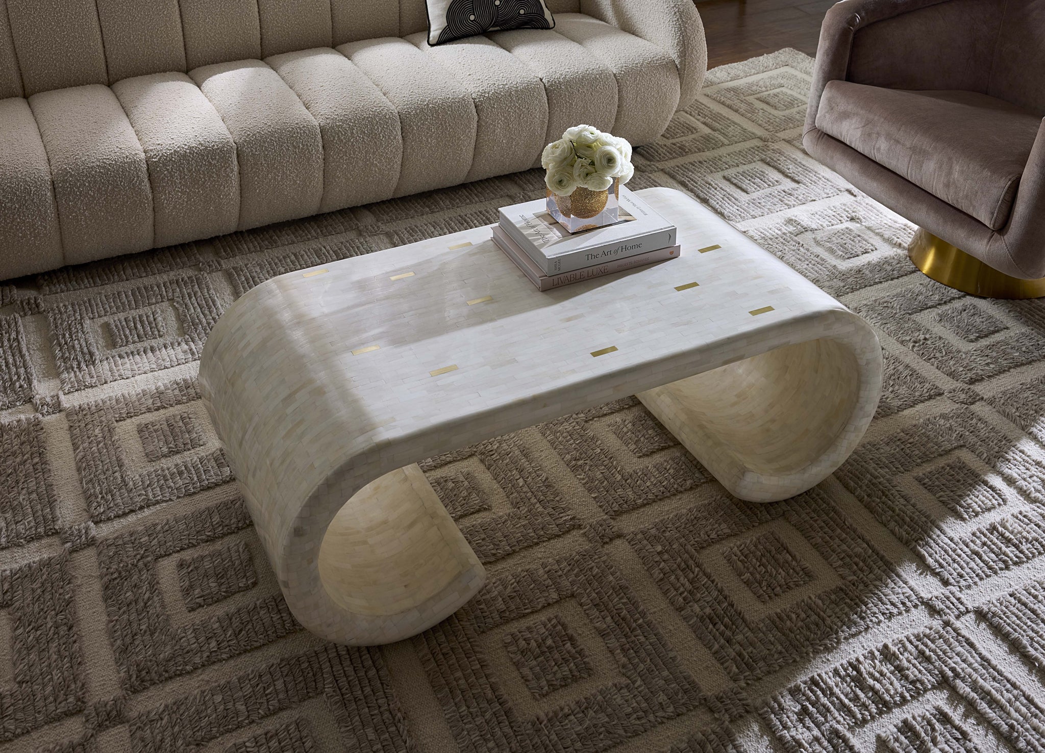 Casablanca Scroll Cocktail Table