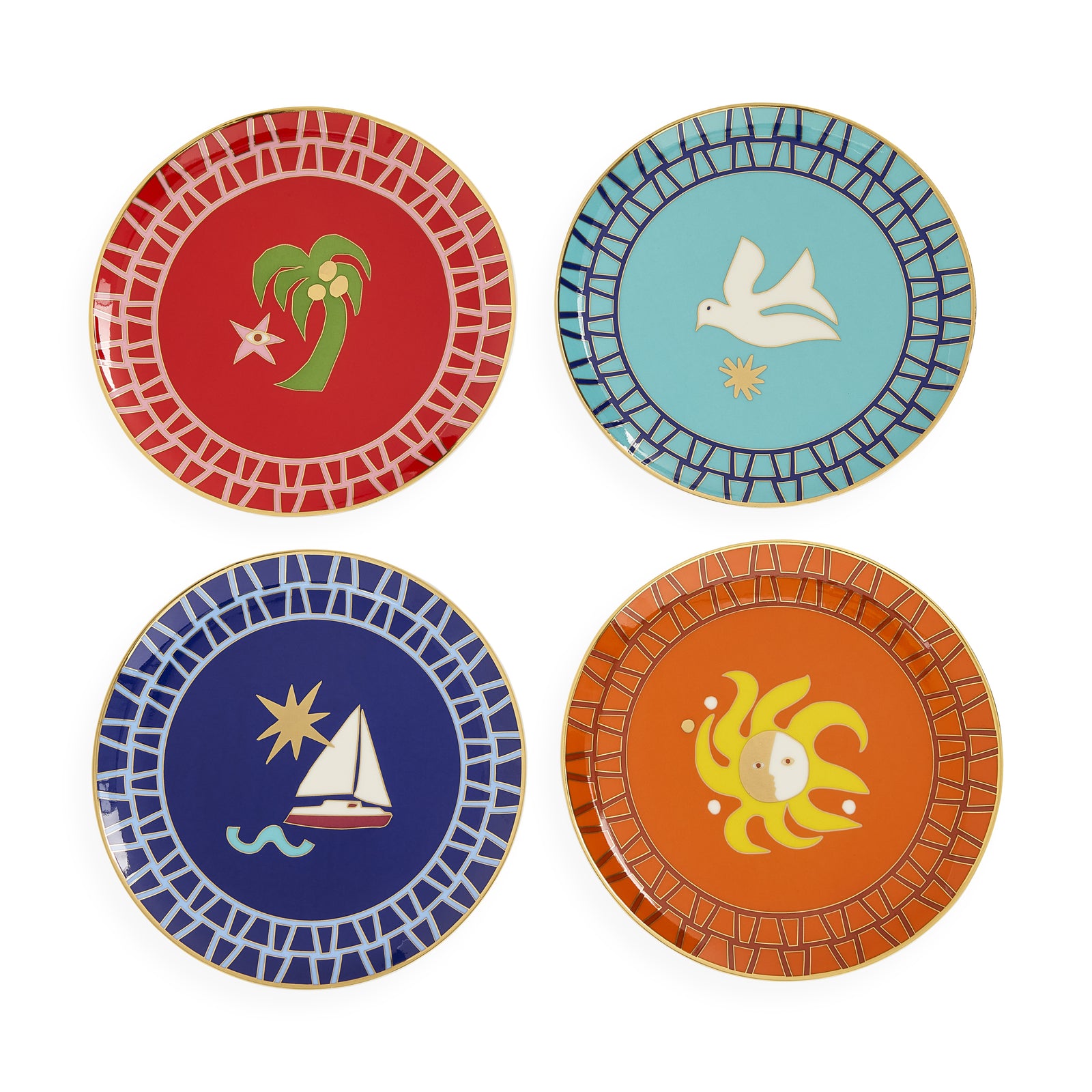 Playa Small Plates - Set of 4