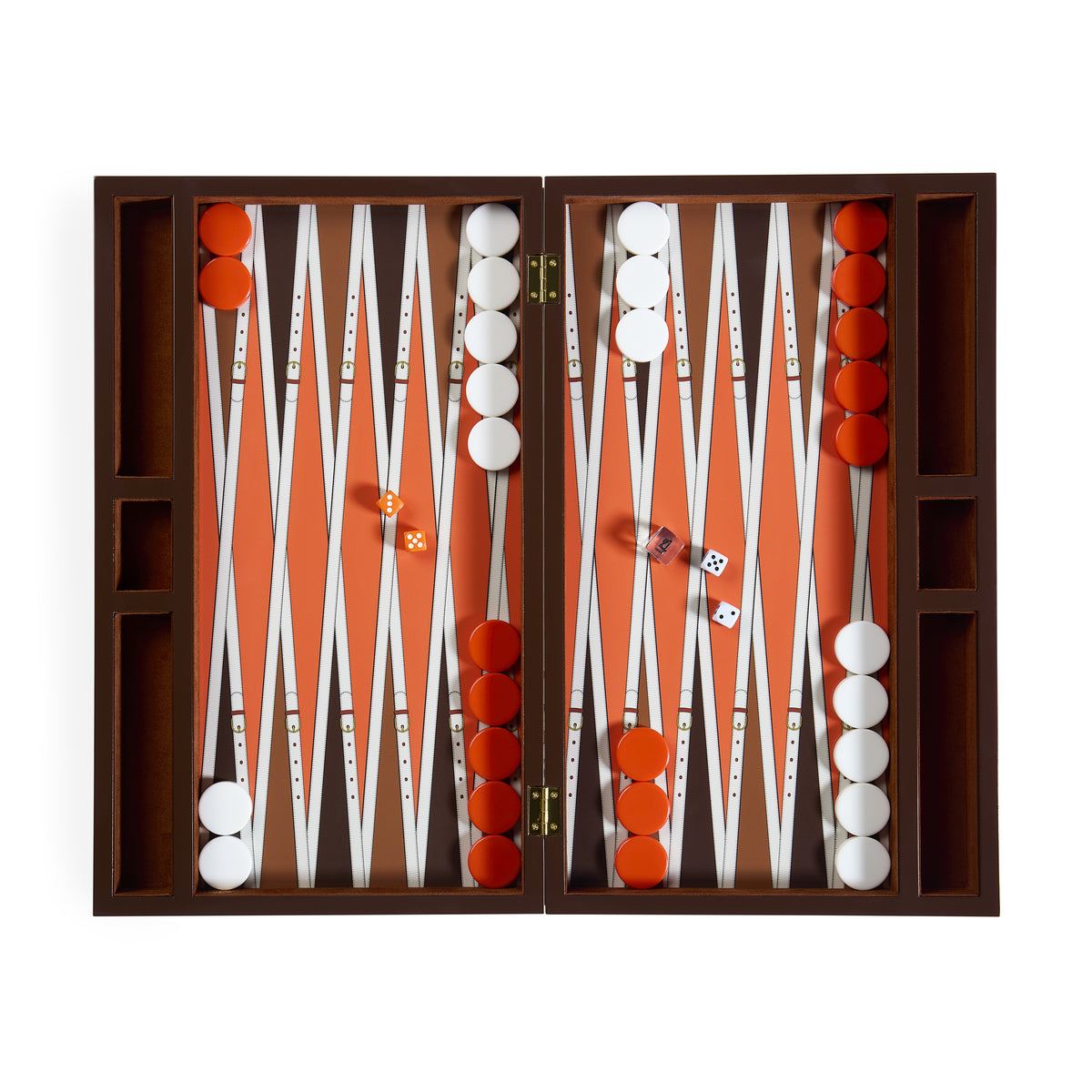 Saville Backgammon Set - Orange