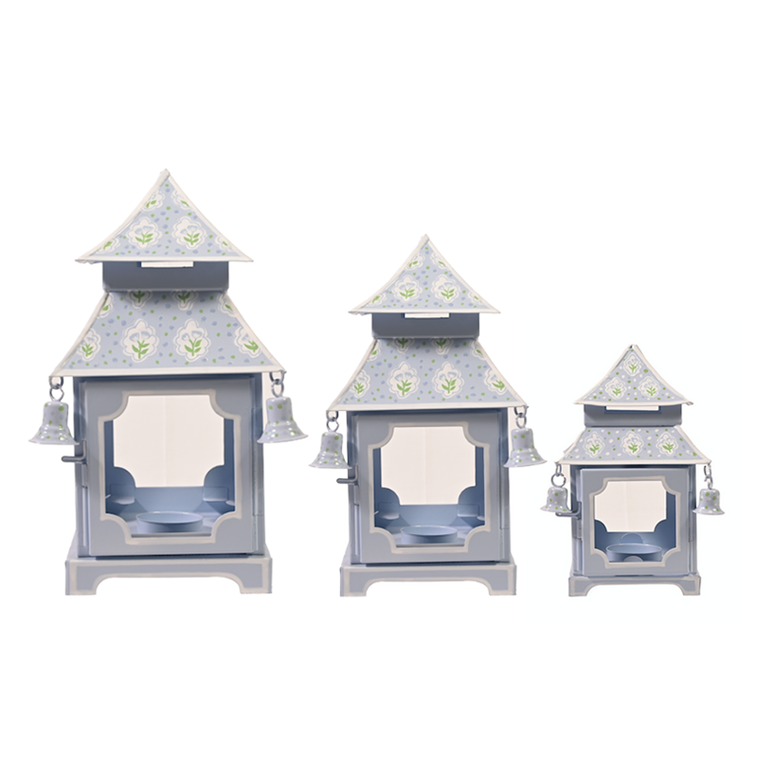 Lavender & Tulip Pagoda Lantern (3 Sizes)