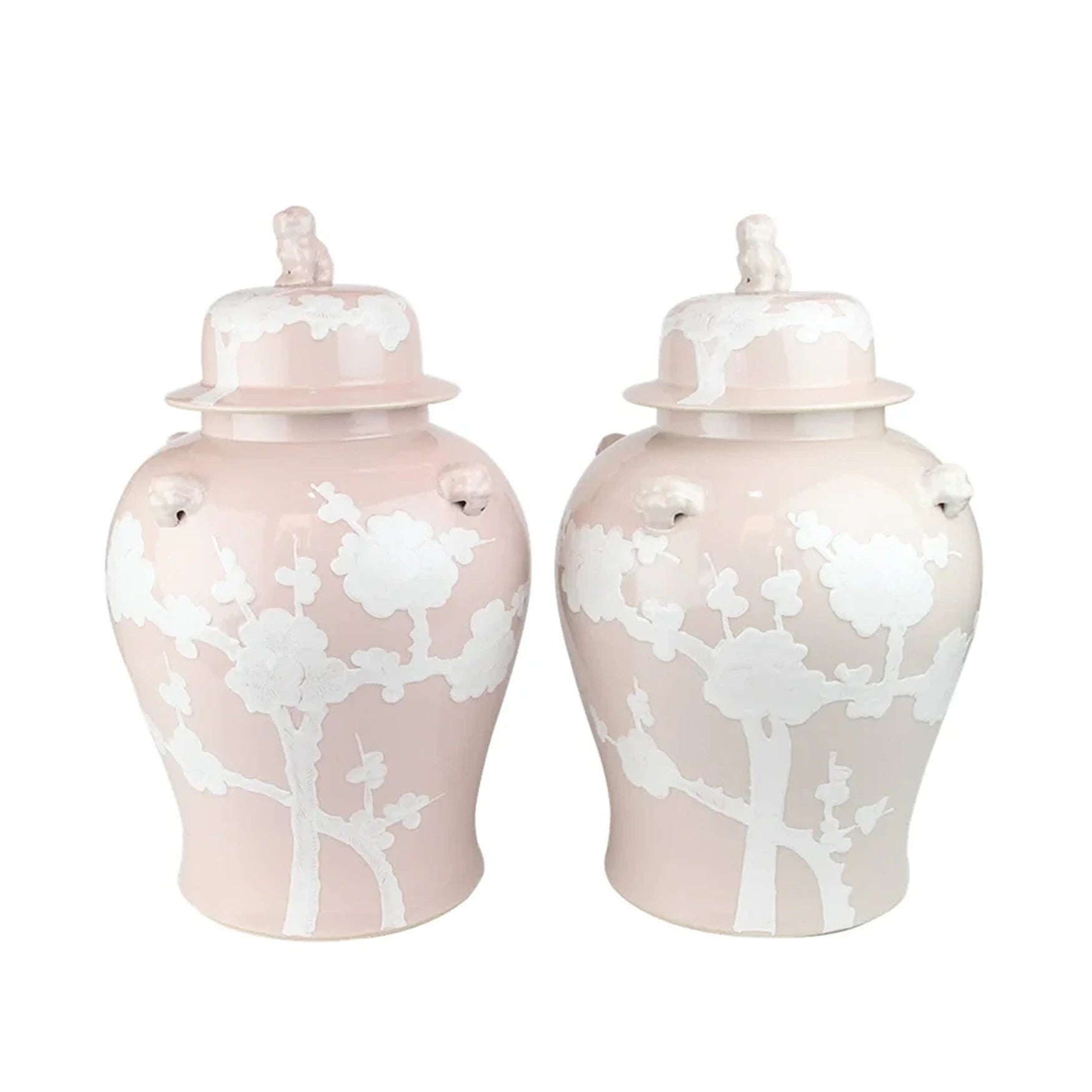 Pastel Pink Cherry Blossom Jar