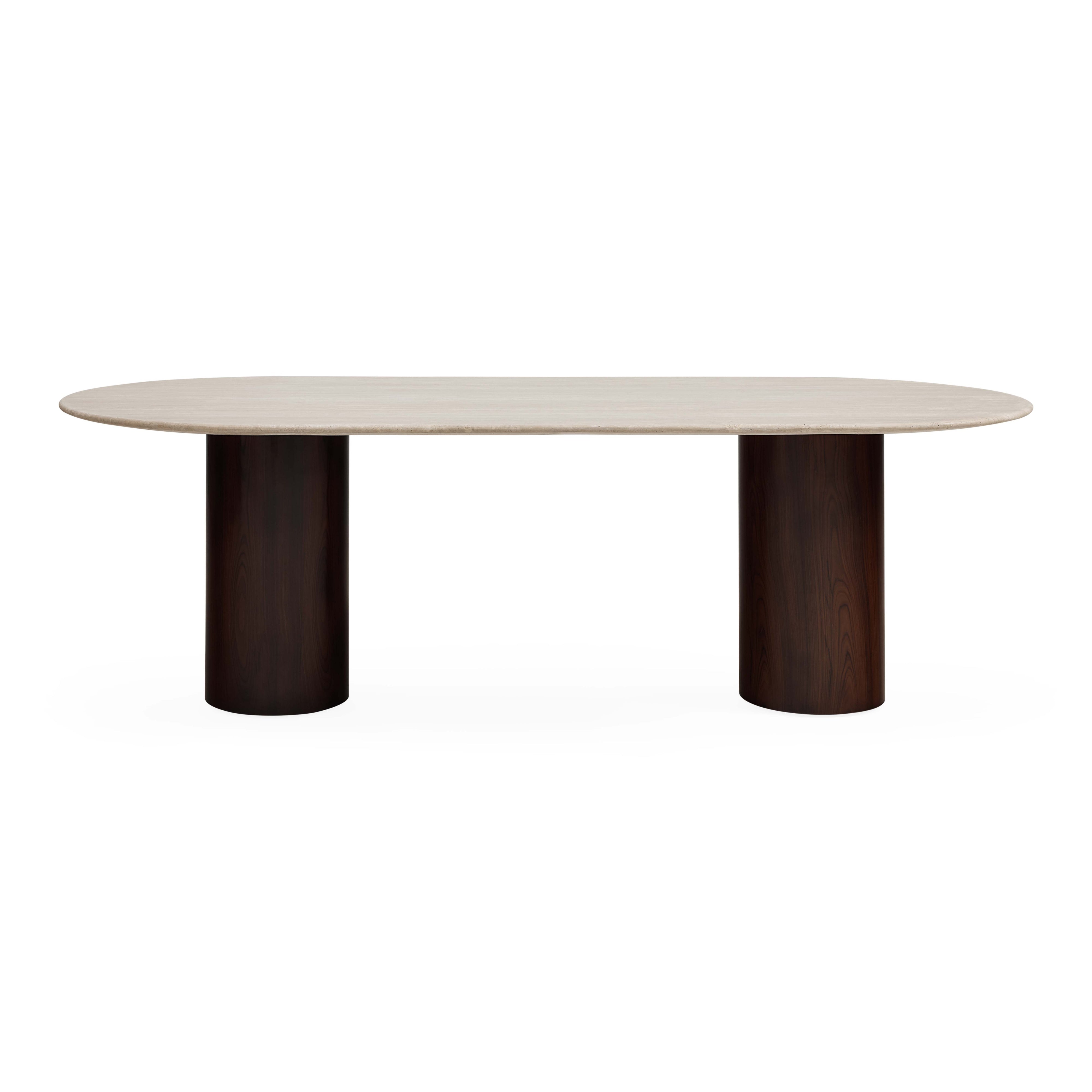 Travertine Capsule Dining Table