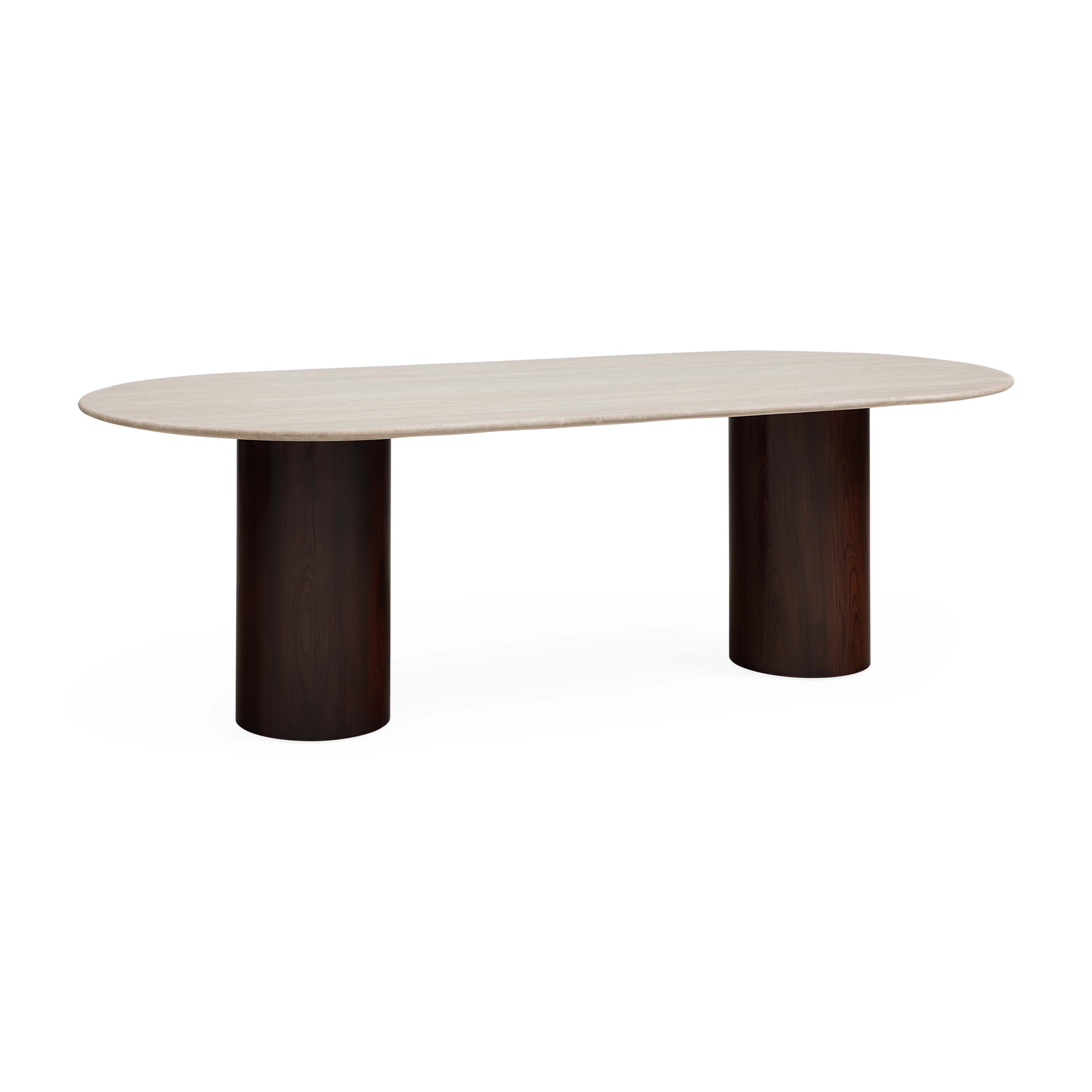 Travertine Capsule Dining Table