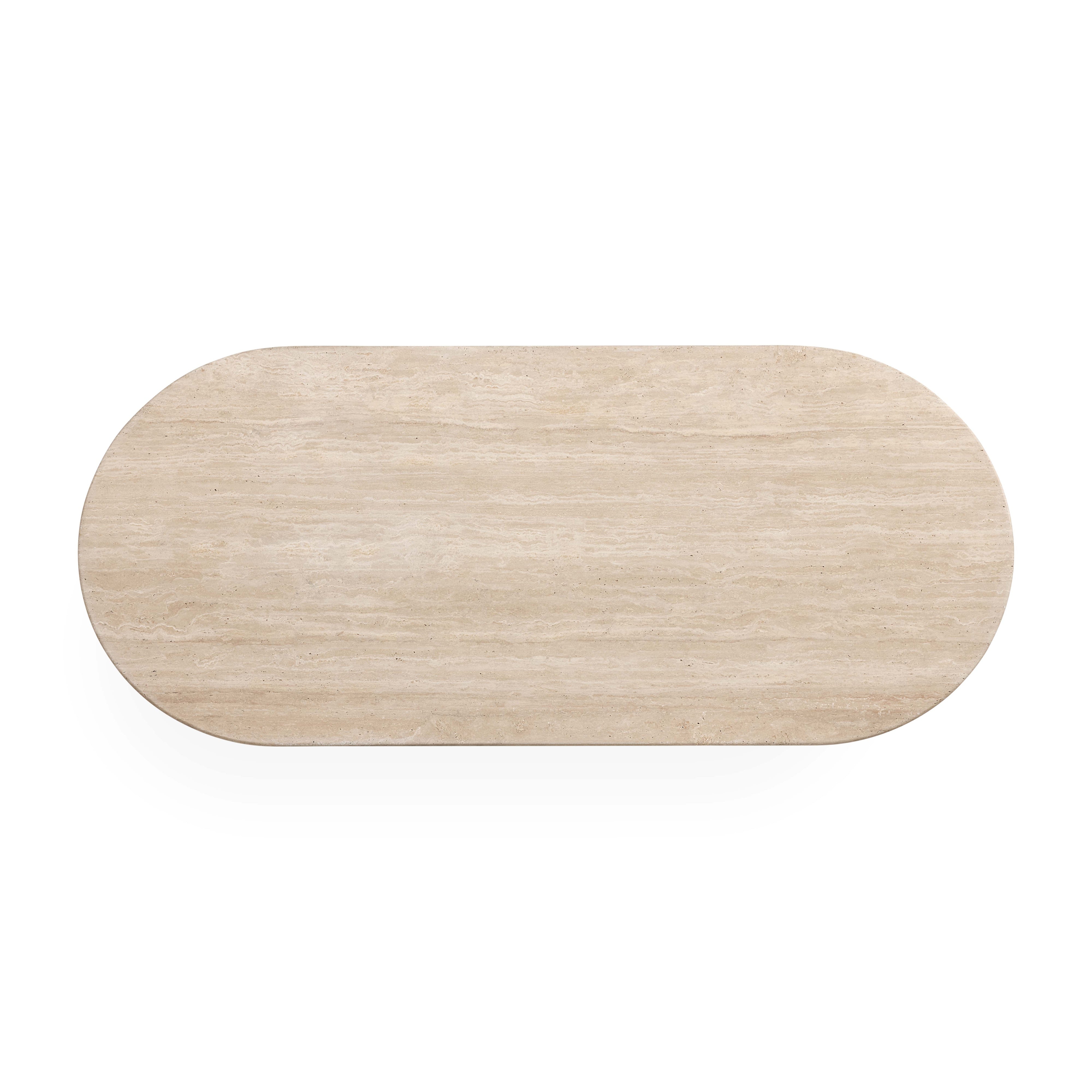 Travertine Capsule Dining Table