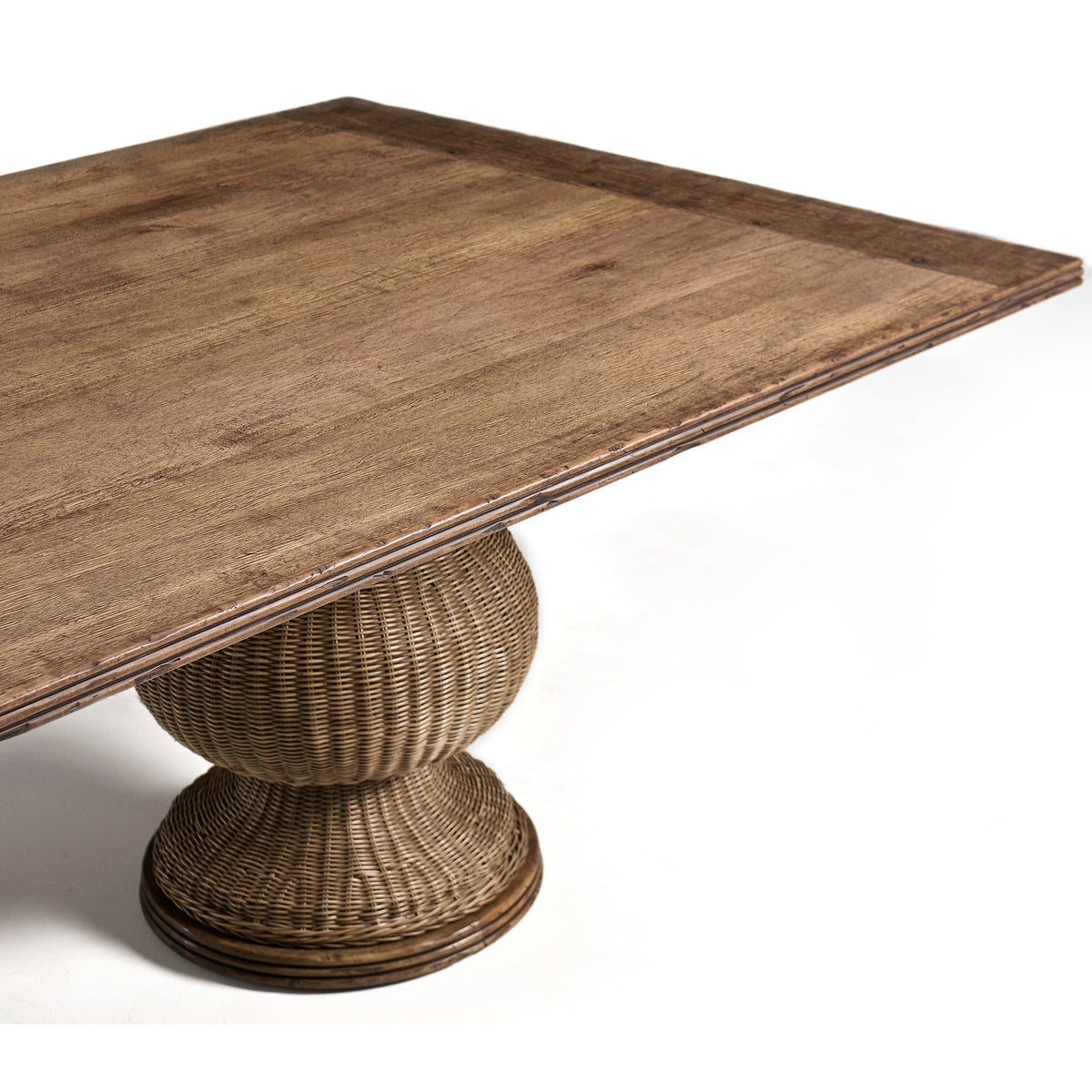 Palm Court Rattan Dining Table, 120"