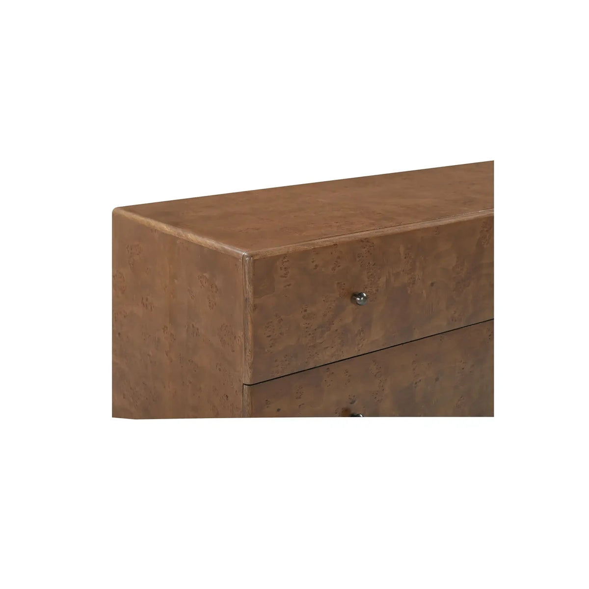 Yancy 6 Drawer Dresser Warm Brown Burl