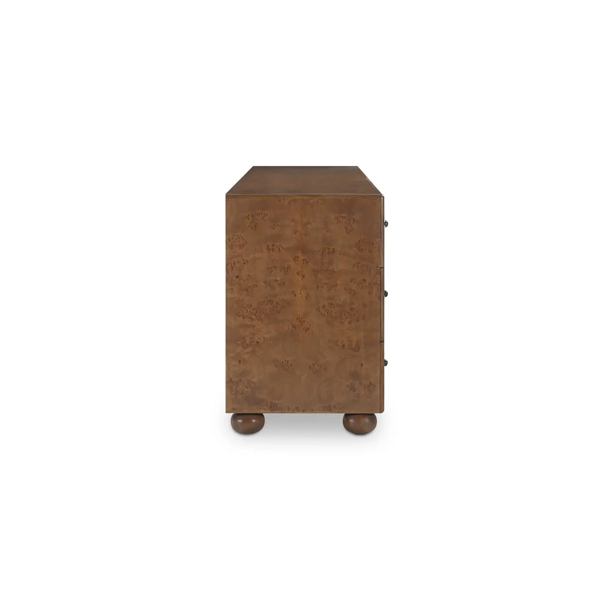 Yancy 6 Drawer Dresser Warm Brown Burl
