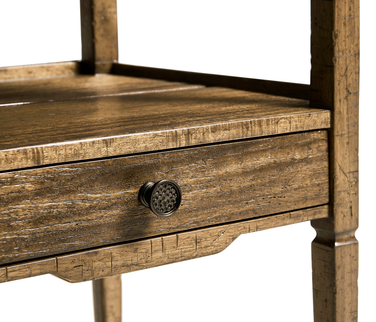 Casual Square Lamp Table - Medium Driftwood