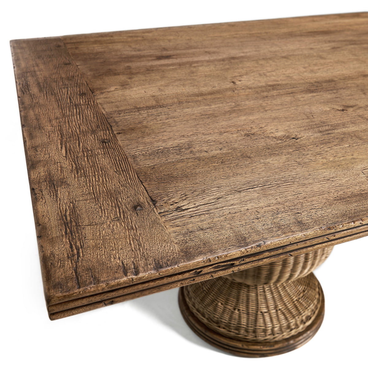 Palm Court Rattan Dining Table, 120"