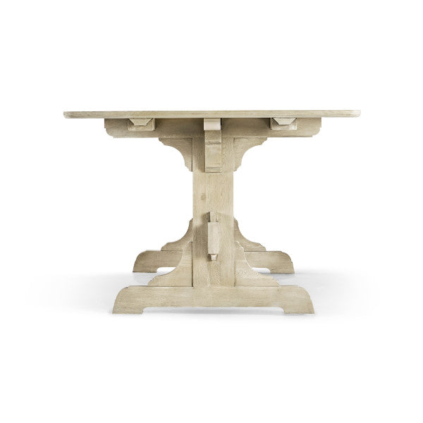 Timeless Epoch Trestle Dining Table in Stripped Oak