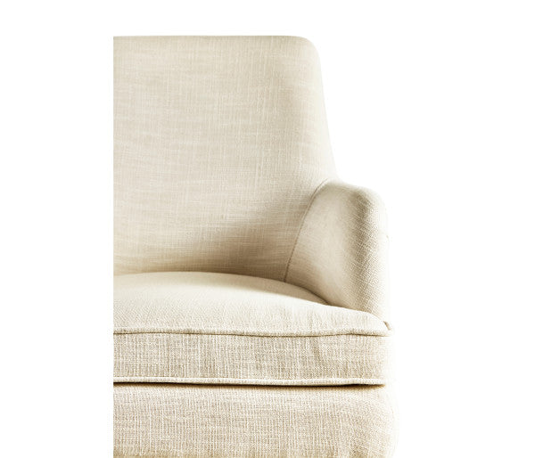 Water Shoal Linen & Grass Cloth Host Chair