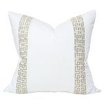 White with Gold Fretwork Trim (Last Chance)