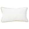 White Performance Velvet with Gold French Piping (Last Chance)