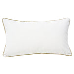 White Performance Velvet with Gold French Piping (Last Chance)