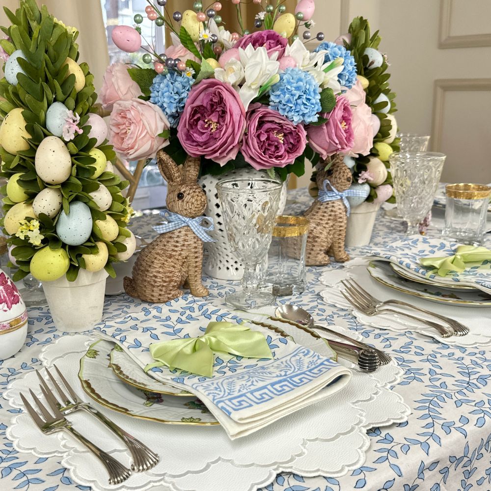 Blue Leaves - Tablecloth