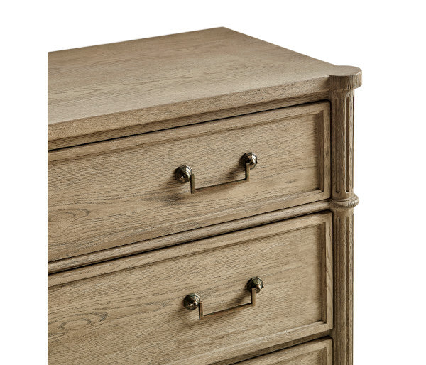 Timeless Kalpa Louis XVI Drawer Chest in Bleached Chestnut