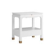 Eave Bedside Table, Uplifting White