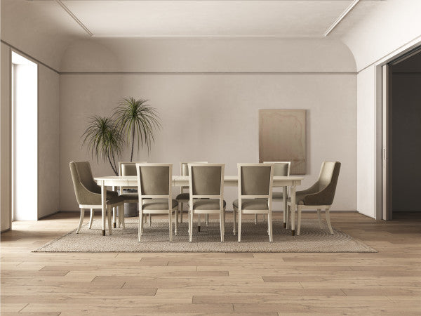 Timeless Synodic Swedish Dining Table in London Mist