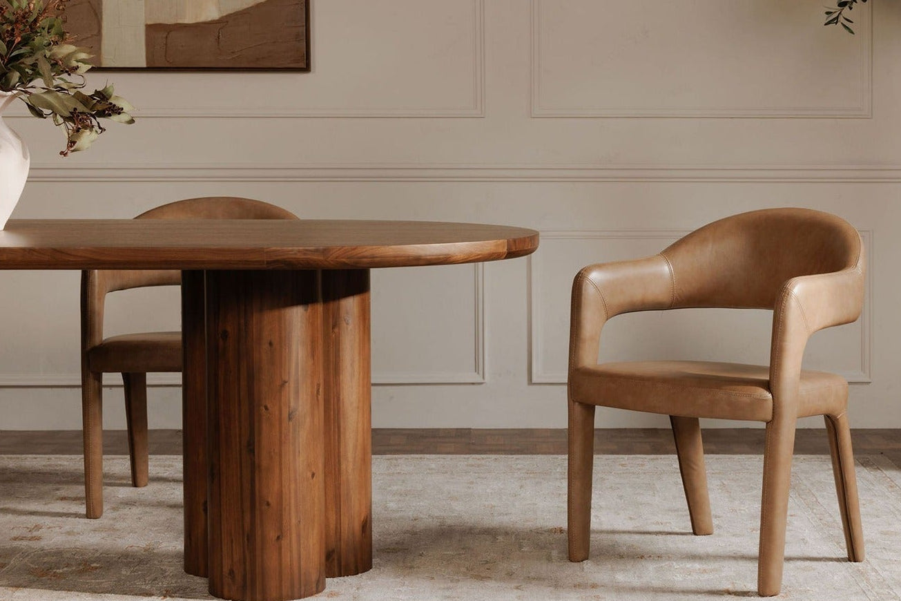 Martin Dining Chair Brown Leather