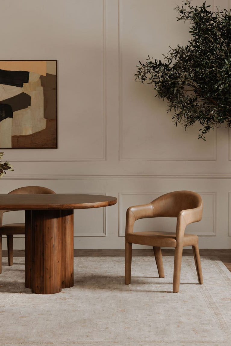 Martin Dining Chair Brown Leather