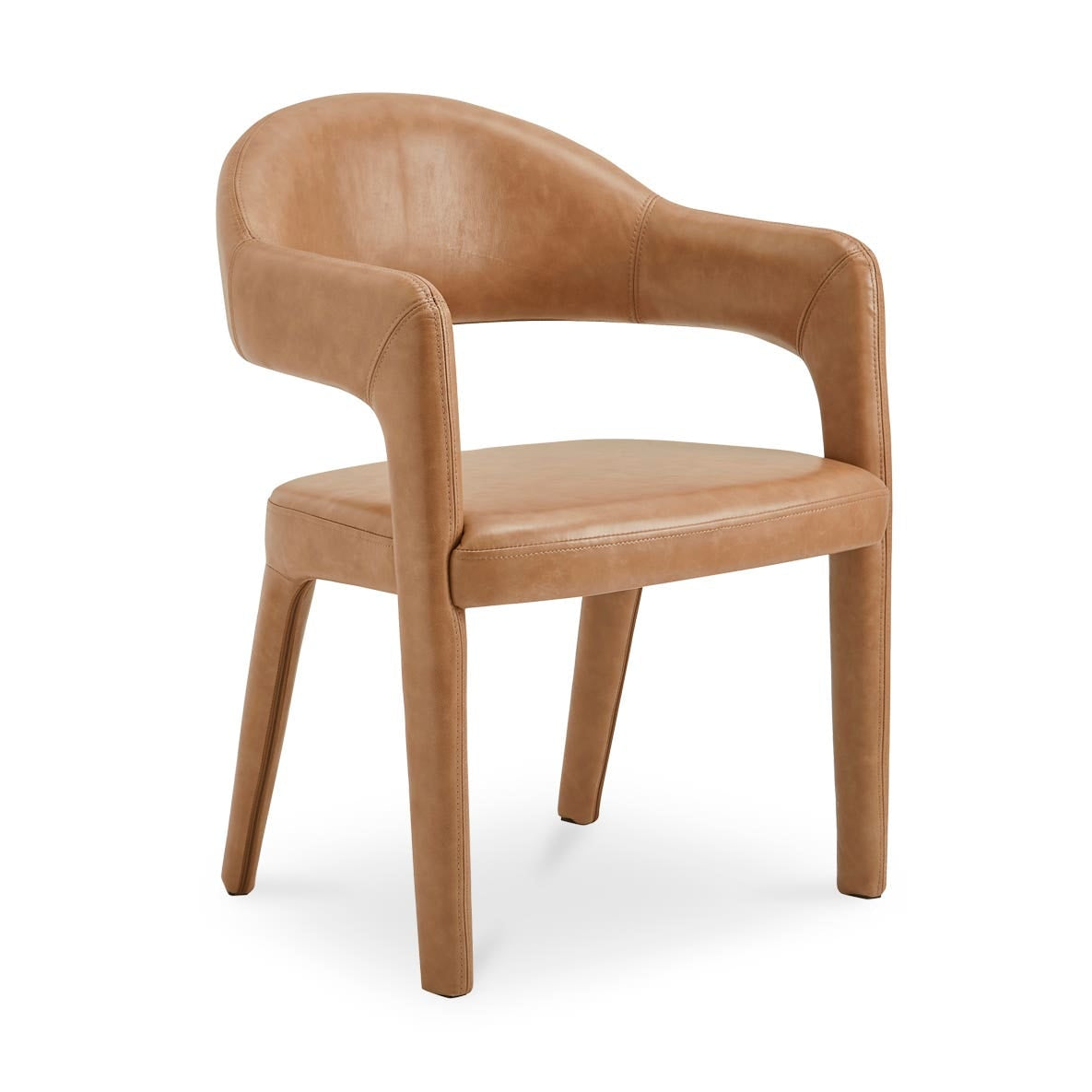 Martin Dining Chair Brown Leather