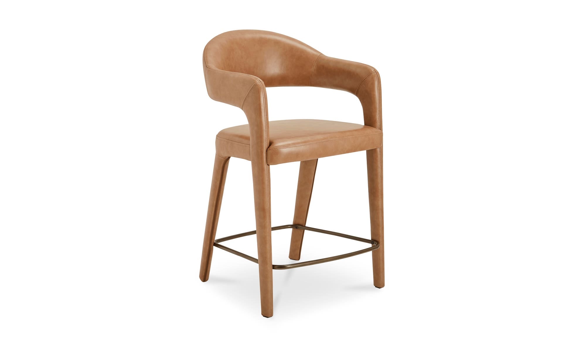 Martin Counter Stool Brown Leather