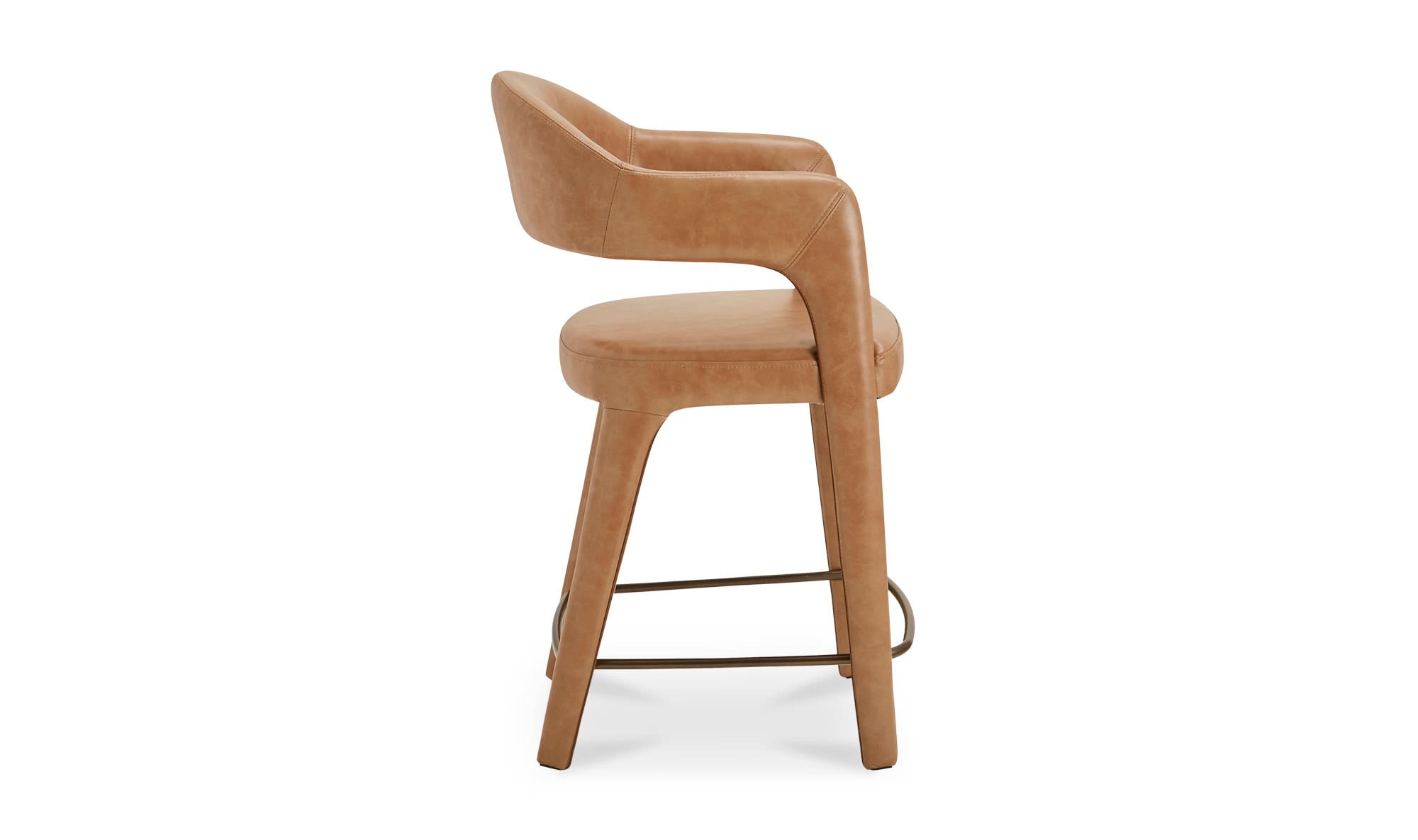 Martin Counter Stool Brown Leather