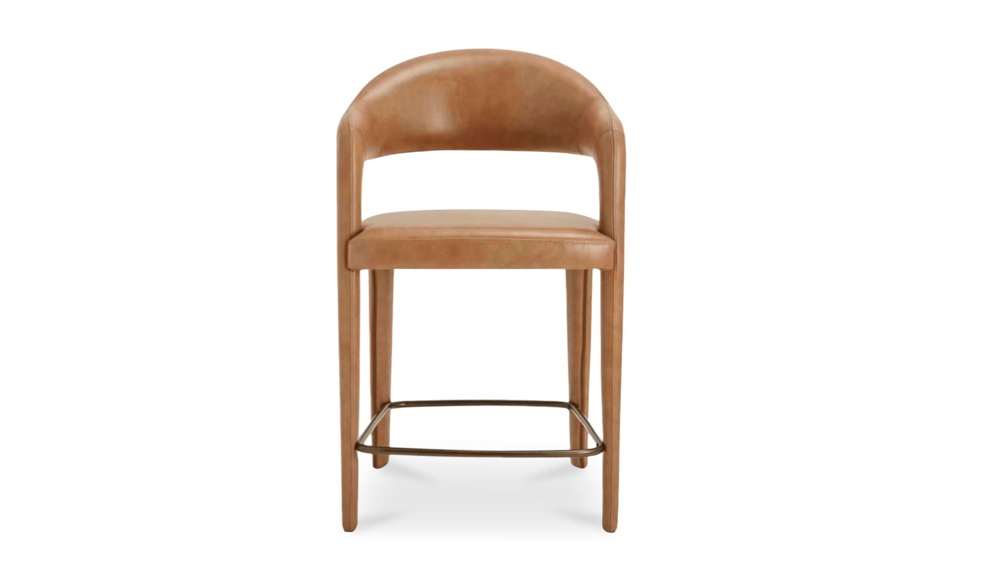 Martin Counter Stool Brown Leather