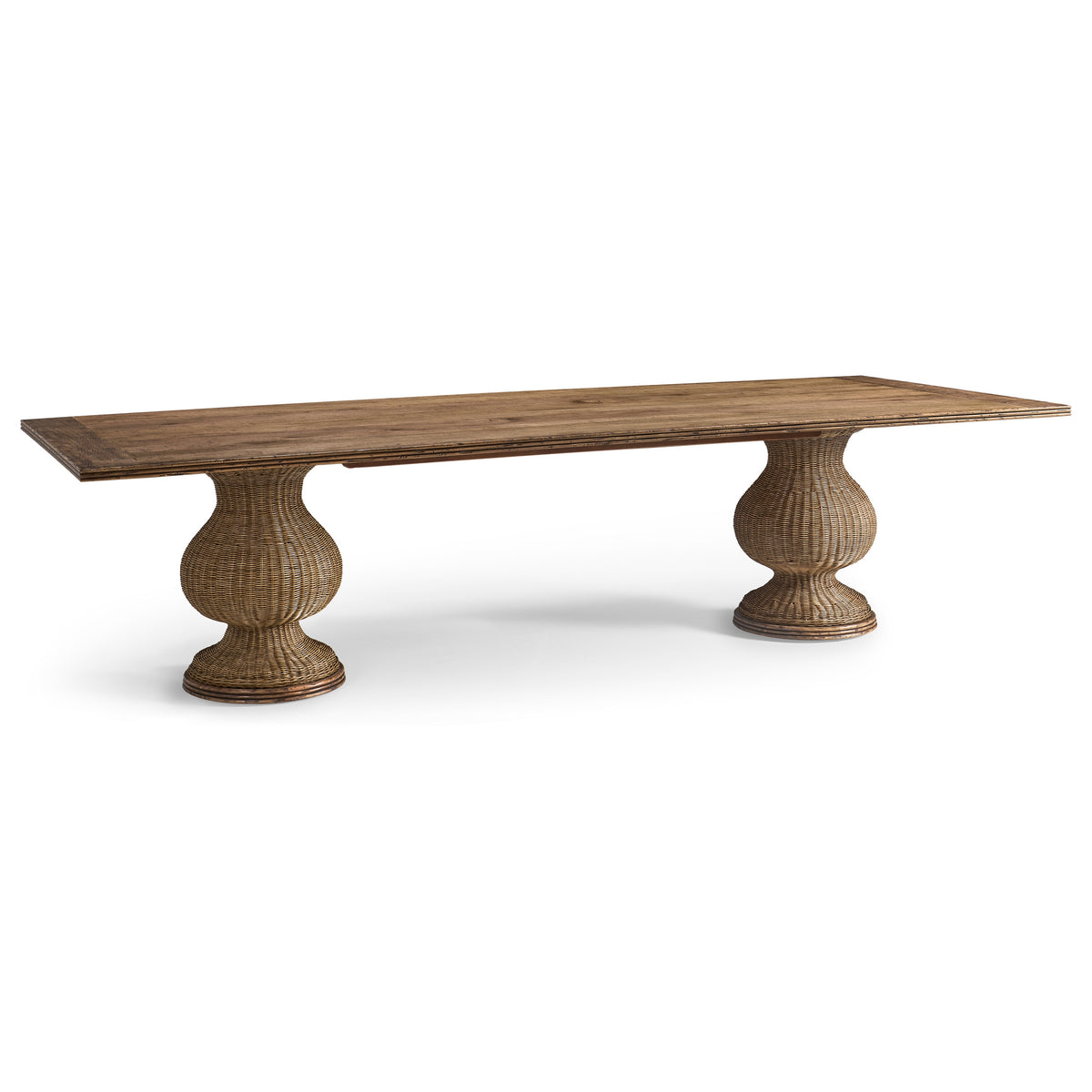 Palm Court Rattan Dining Table, 120"