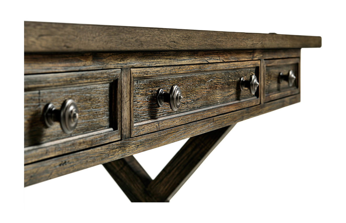 Casual Desk - Dark Driftwood