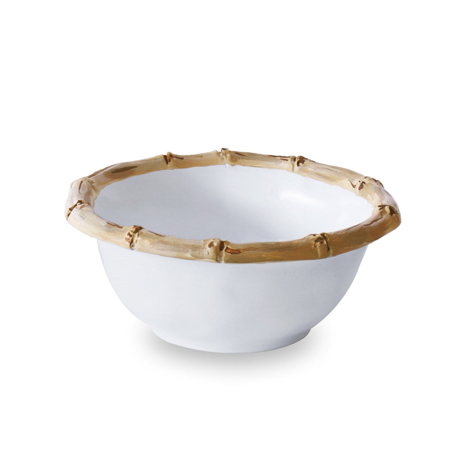 VIDA Bamboo Small Dip Bowl (White and Natural)