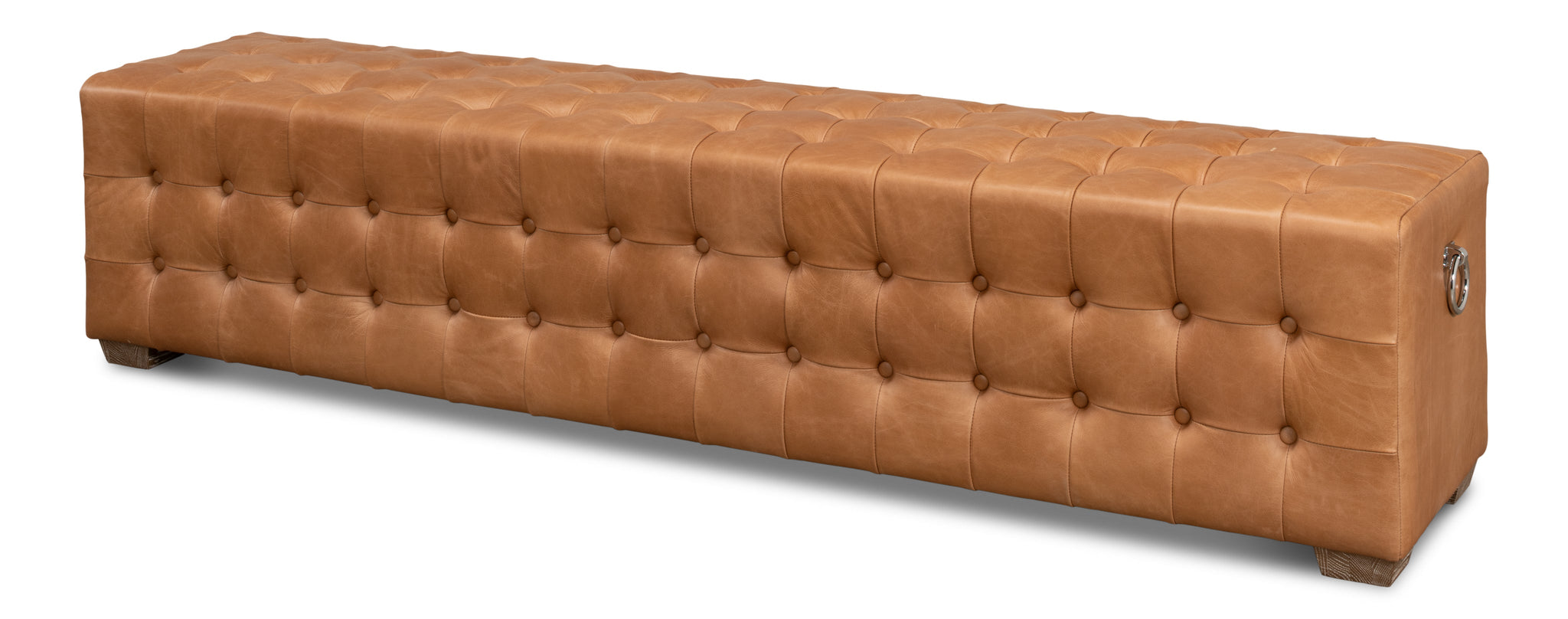 "Beam" Bench Tufted Leather