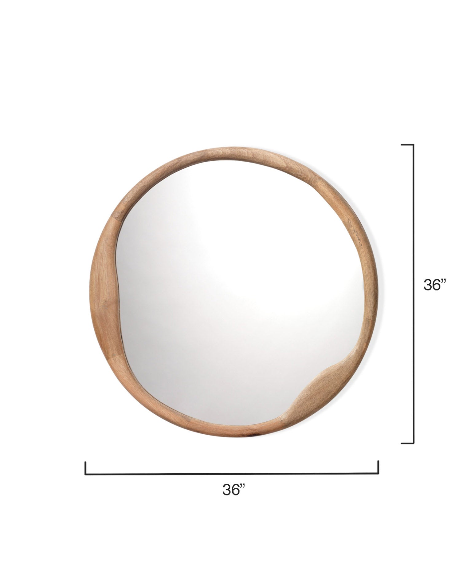 Organic Round Mirror