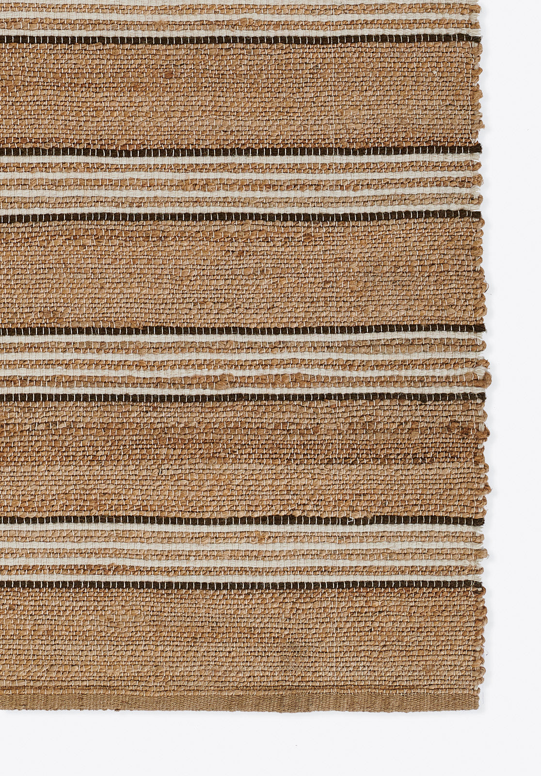 Erin Gates by Momeni Chestnut Stripe Brown Hand Woven Wool Area Rug