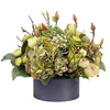 TROPICAL CENTERPIECE IN ROUND TRAY (GREEN)