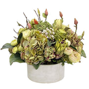 Tropical Centerpiece in Round Tray