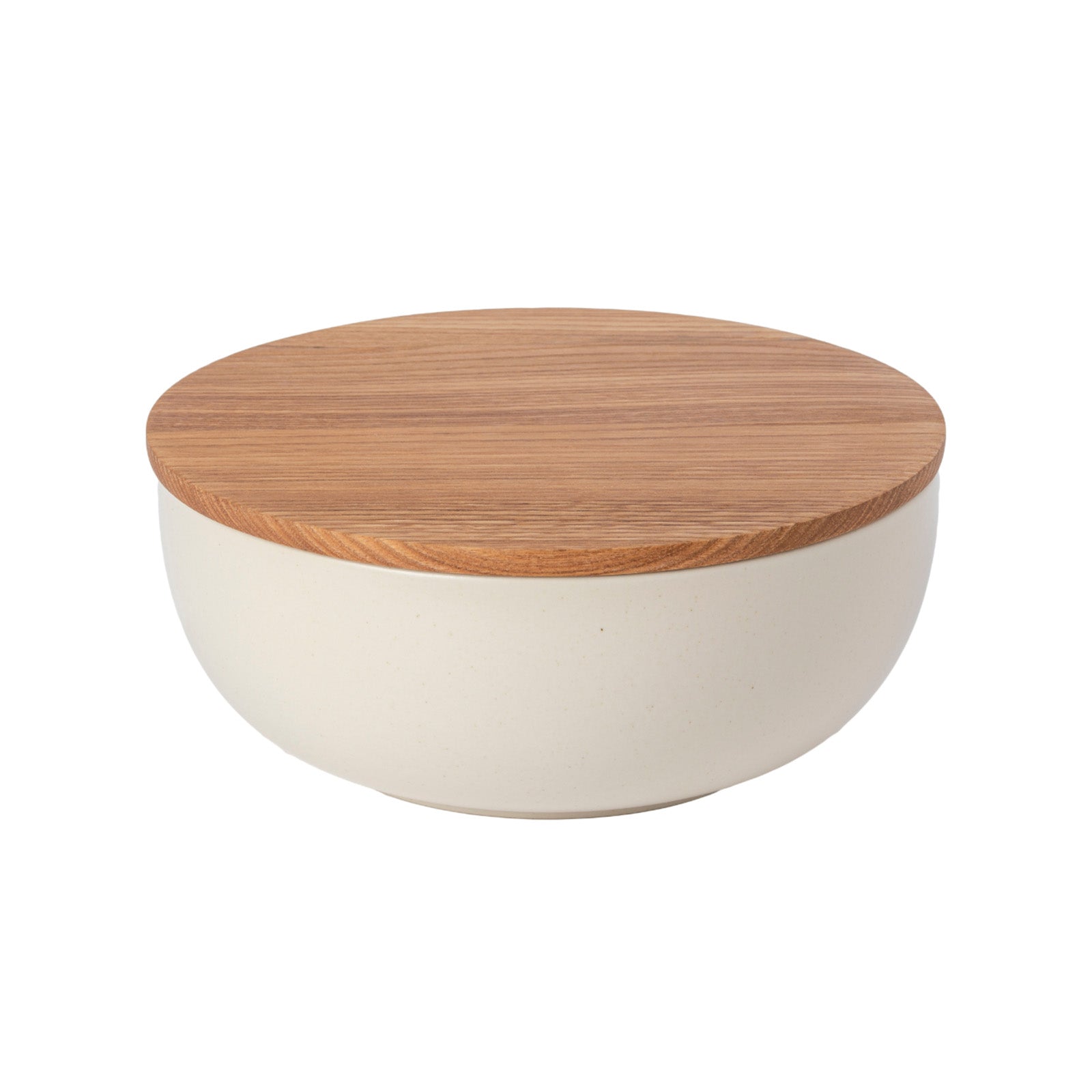 PACIFICA SERVING BOWL 10" WITH OAK WOOD LID