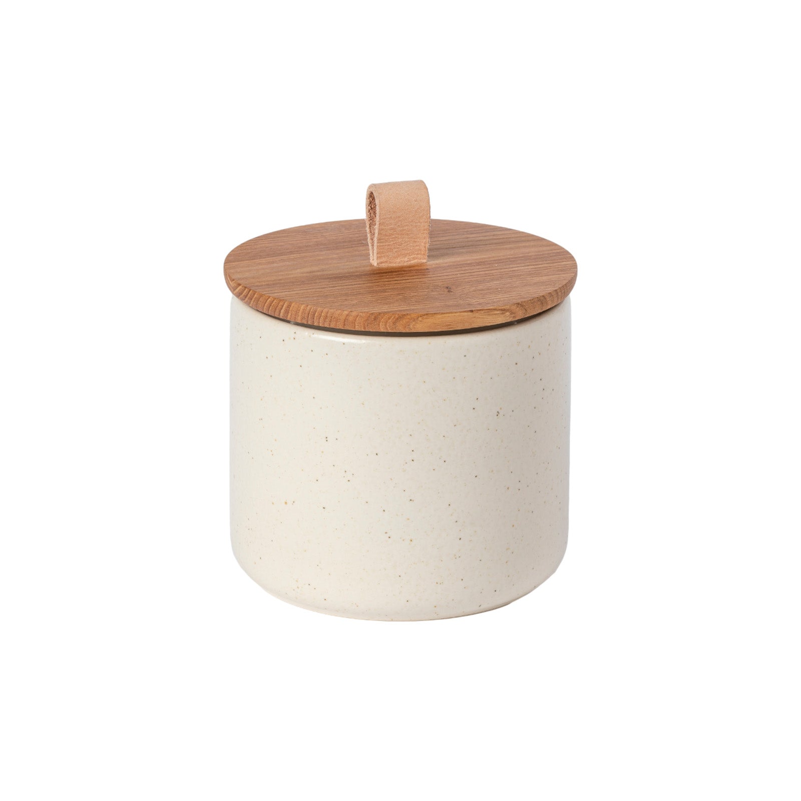 PACIFICA CANISTER 6" W/ OAK WOOD LID