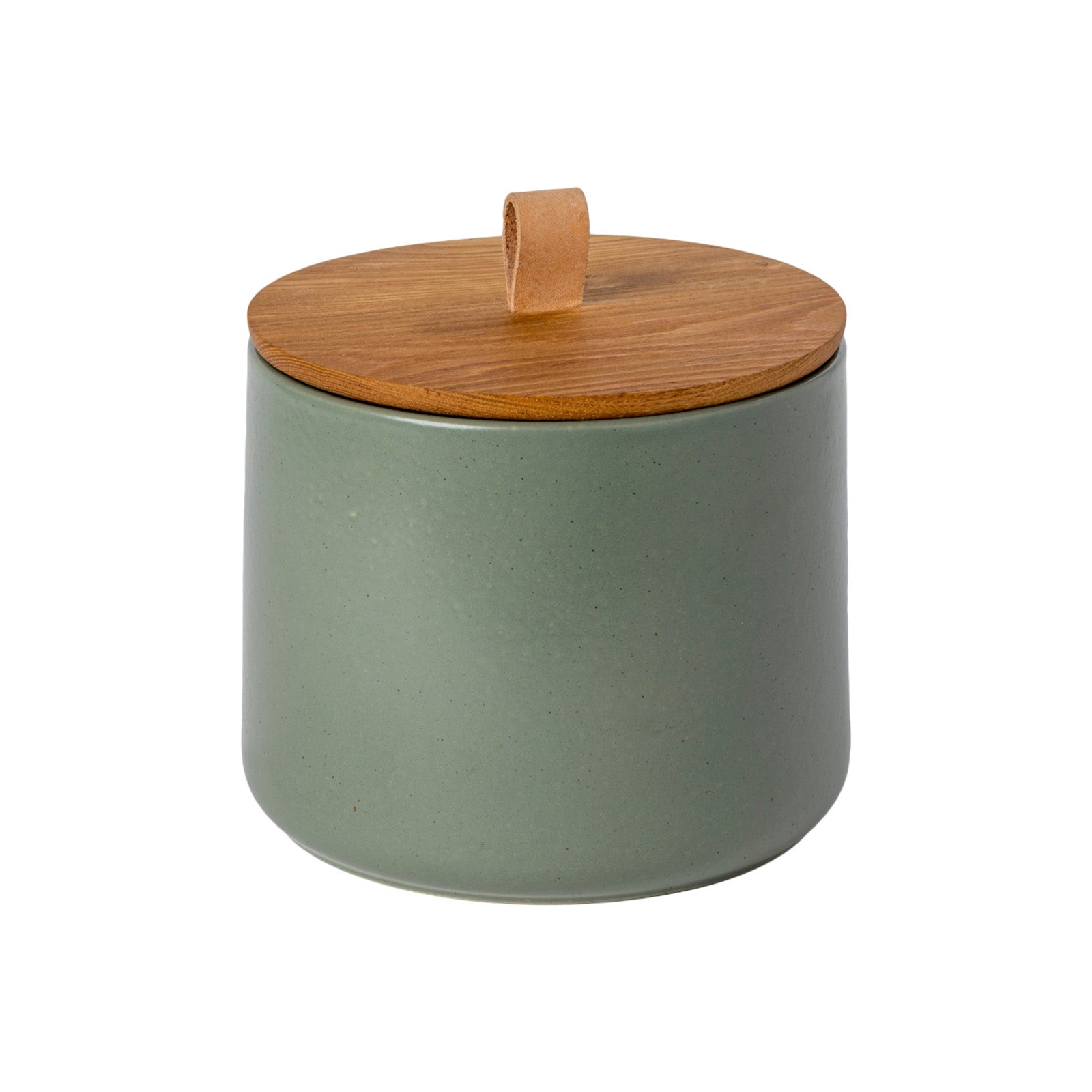 PACIFICA CANISTER 8" W/ OAK WOOD LID